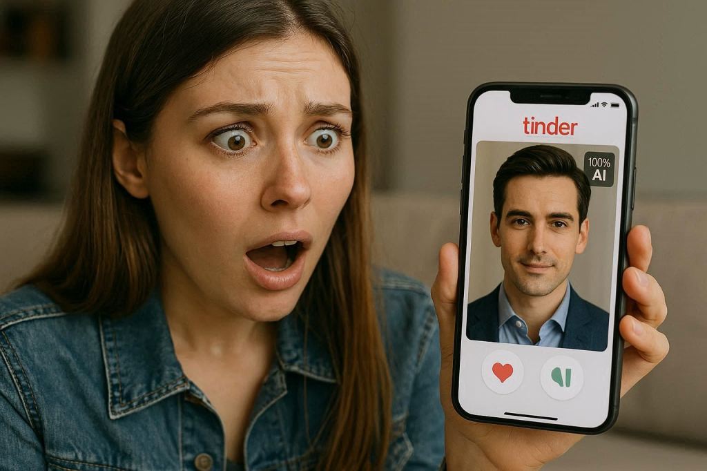 Algunos usuarios se llevan la sorpresa de que, en Tinder, el romance a veces es una IA