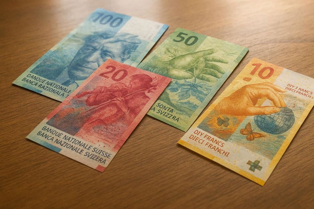 El franco suizo lidera la carrera de refugio mientras otras monedas pierden terreno