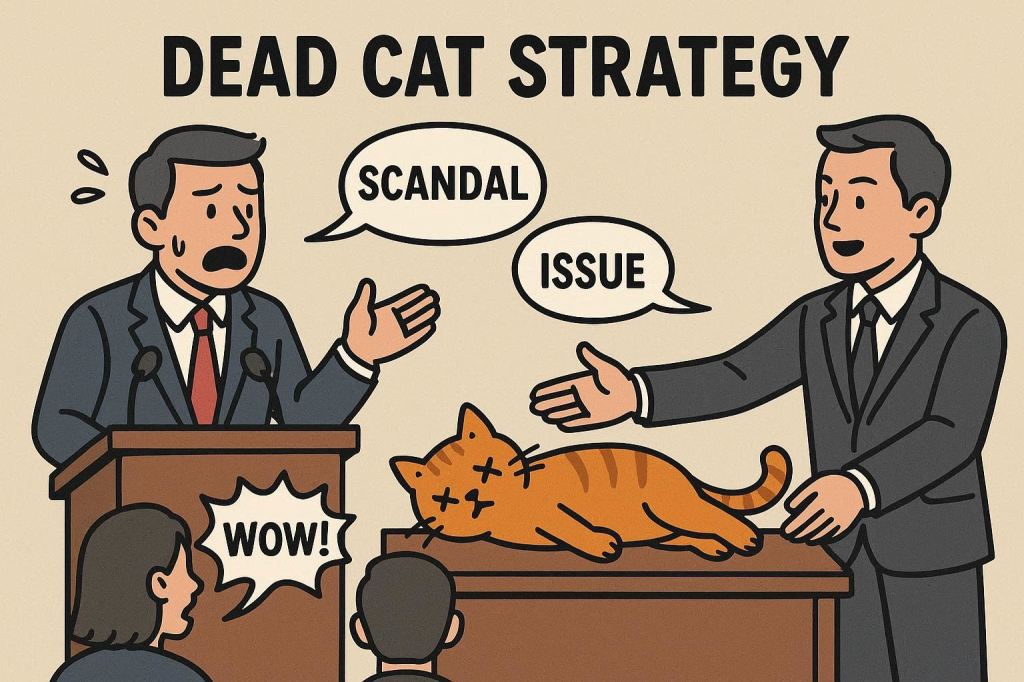 La estrategia del gato muerto y cómo cambia el foco de una conversación